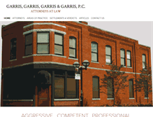 Tablet Screenshot of garrislaw.com